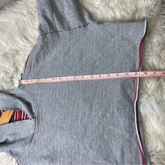 Free People FP Movement Wandering Soul Reversible Hoodie in Heather Grey w/ Red - Picture 6 of 8